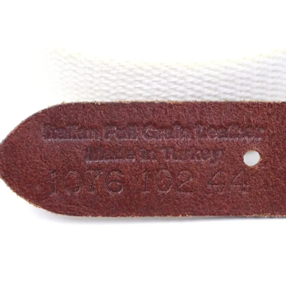 ITALIAN BROWN GENUINE LEATHER 1 1/4